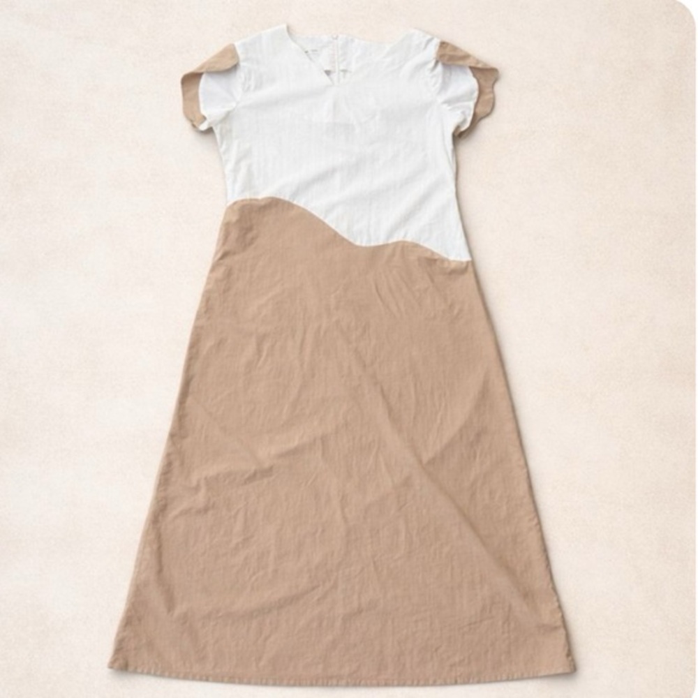 Color Wave Unique sustainably made boutique Two-Tone Dress